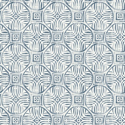 Brewster Wallcovering Sandee Navy Medallion Wallpaper Navy