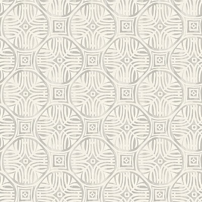 Brewster Wallcovering Sandee Grey Medallion Wallpaper Grey