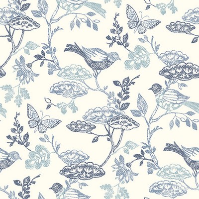 Brewster Wallcovering Malmo Blue Trail Wallpaper Blue