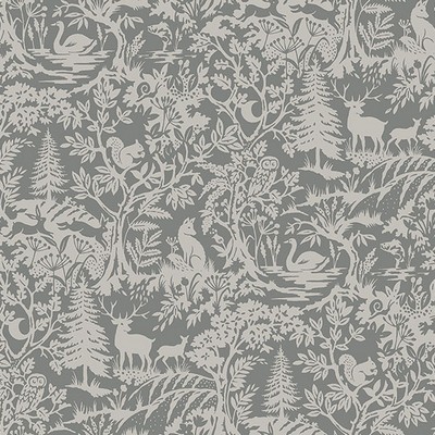 Brewster Wallcovering Alrick Charcoal Forest Venture Wallpaper Charcoal