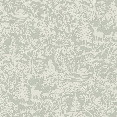 Brewster Wallcovering Alrick Sage Forest Venture Wallpaper Sage