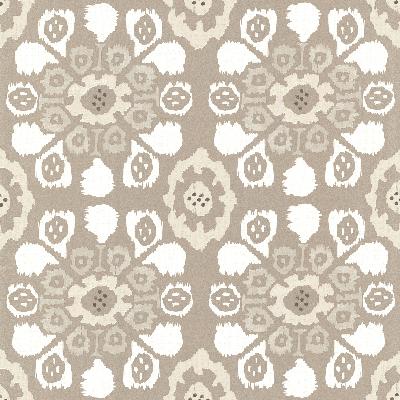 Brewster Wallcovering Valencia Taupe Ikat Floral Taupe