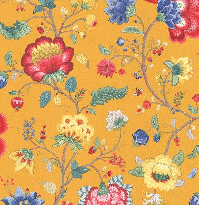 Brewster Wallcovering Epona Yellow Floral Fantasy Yellow