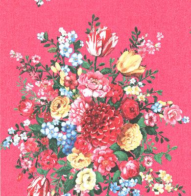 Brewster Wallcovering Ayaanle Pink Dutch Painters Floral Pink