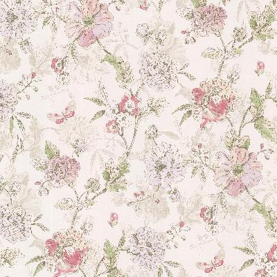 Brewster Wallcovering Beecroft Pink Butterfly Peony Trail Pink