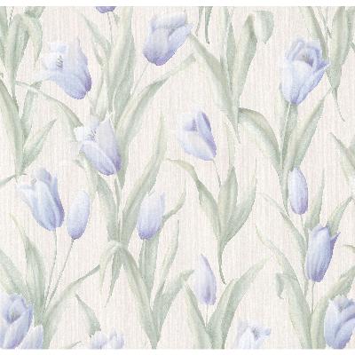 Brewster Wallcovering Denning Blue Satin Tulip Texture Blue