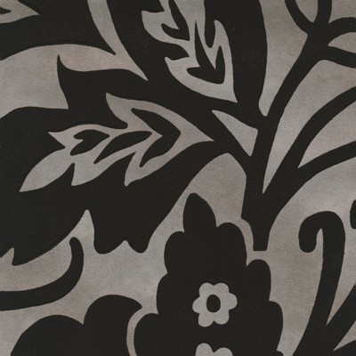 Brewster Wallcovering Velma Brown Flocked Paisley Wallpaper Brown