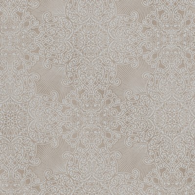 Brewster Wallcovering Linkin Brown Scroll Medallion Wallpaper Brown