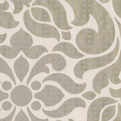 Brewster Wallcovering Leanne Gold Metallic Dot Medallion Wallpaper Gold
