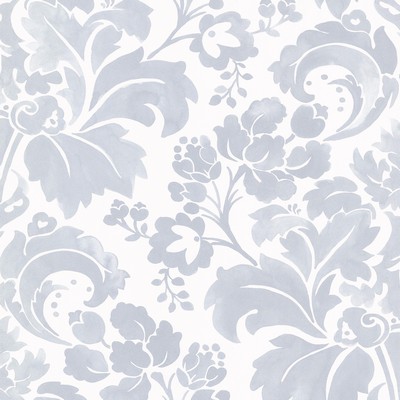 Brewster Wallcovering Perigee Blue Damask Blue
