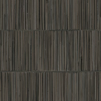 Brewster Wallcovering Aspen Charcoal Natural Stripe Wallpaper Charcoal