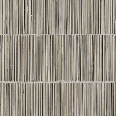 Brewster Wallcovering Aspen Grey Natural Stripe Wallpaper Grey