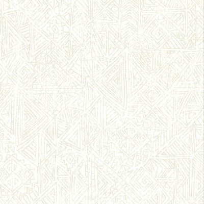 Brewster Wallcovering Longmont White Global Geometric Wallpaper White