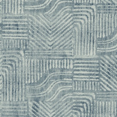 Brewster Wallcovering Pueblo Blue Global Geometric Wallpaper Blue