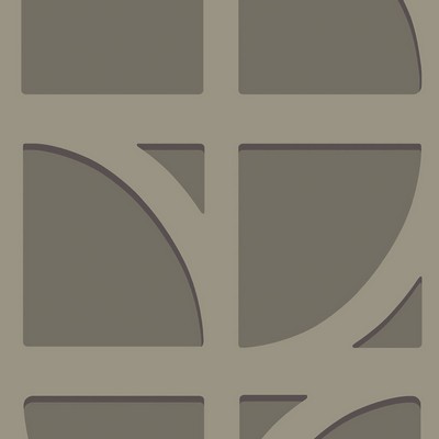 Brewster Wallcovering Shapes Dark Grey Curved Trellis Wallpaper Dark Grey