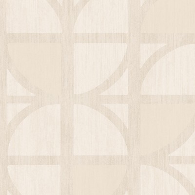 Brewster Wallcovering Tulip Cream Geometric Trellis Wallpaper Cream
