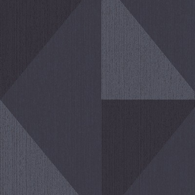 Brewster Wallcovering Diamond Blue Tri-Tone Geometric Wallpaper Blue