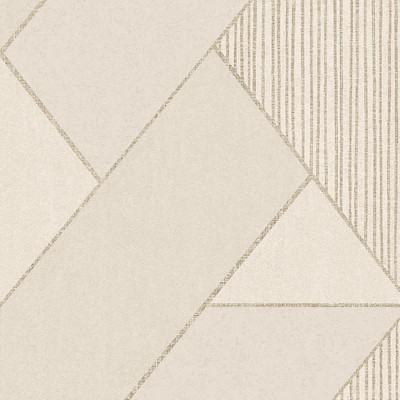 Brewster Wallcovering Art Deco Cream Glam Geometric Wallpaper Cream