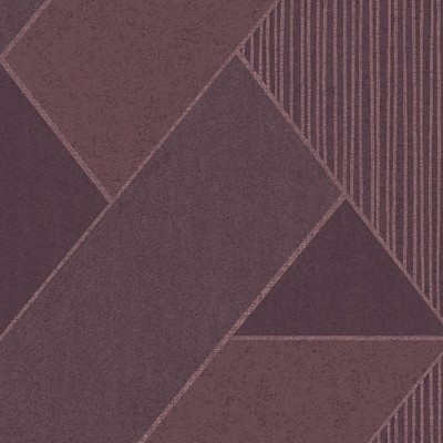 Brewster Wallcovering Art Deco Plum Glam Geometric Wallpaper Plum