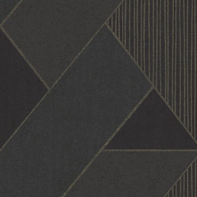 Brewster Wallcovering Art Deco Dark Blue Glam Geometric Wallpaper Dark Blue