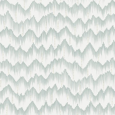 Brewster Wallcovering Holmby Seafoam Brushstroke Zigzag  Seafoam