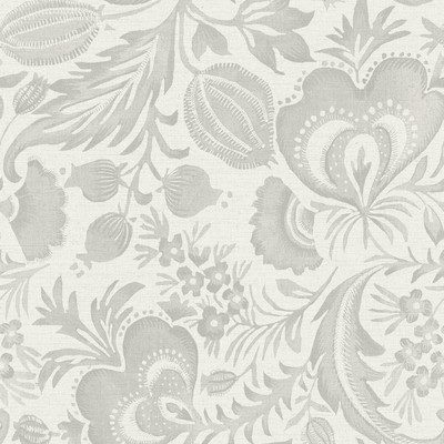 Brewster Wallcovering Culver Grey Jacobean  Grey