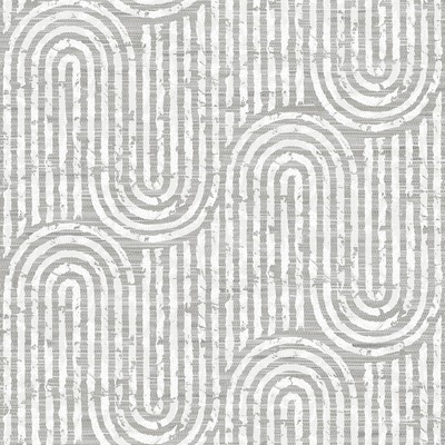 Brewster Wallcovering Trippet Grey Zen Waves  Grey
