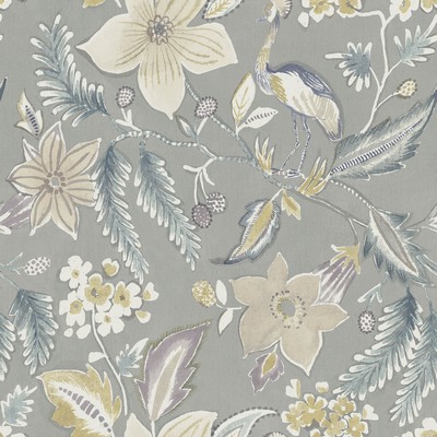 Brewster Wallcovering Crestwood Grey Crowned Crane  Grey