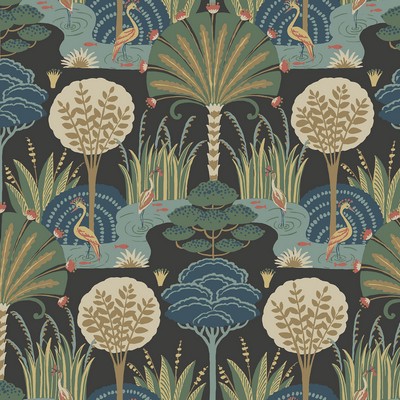 Brewster Wallcovering Mandeville Multicolor Tropical Paradise  Multicolor