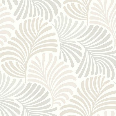 Brewster Wallcovering Trousdale Neutral Fanning Flora  Neutral
