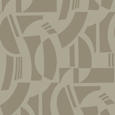 Brewster Wallcovering Carter Light Brown Geometric Flock  Light Brown