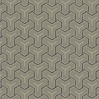 Brewster Wallcovering Gautier Silver Tessellate Wallpaper Silver
