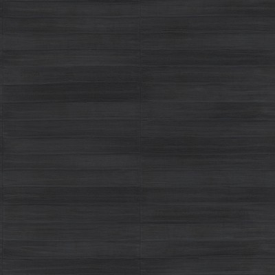 Brewster Wallcovering Dermot Black Horizontal Stripe Wallpaper Black