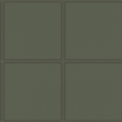 Brewster Wallcovering Avenue Dark Green Leather Wallpaper Dark Green