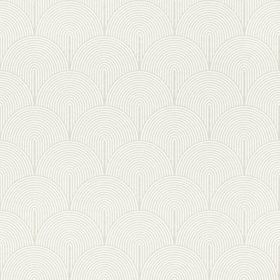 Brewster Wallcovering Oxxon White Deco Arches Wallpaper White