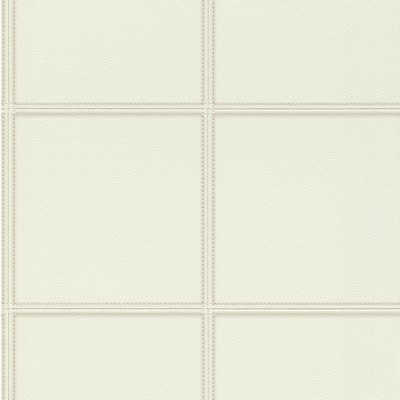 Brewster Wallcovering Avenue Cream Leather Wallpaper Cream