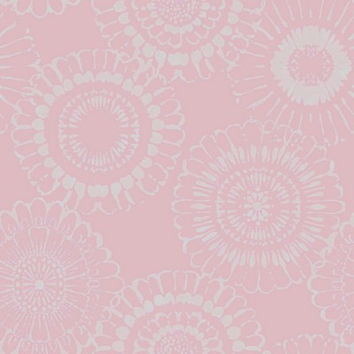 Brewster Wallcovering Sonnet Pink Floral Wallpaper Pink
