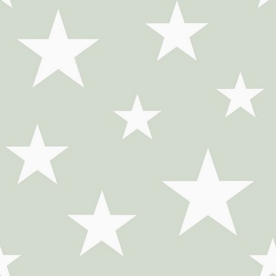 Brewster Wallcovering Amira Sage Stars Wallpaper Sage