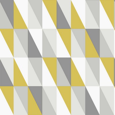 Brewster Wallcovering Inez Mustard Geometric Wallpaper Mustard