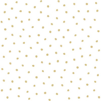 Brewster Wallcovering Pixie Gold Dots Wallpaper Gold