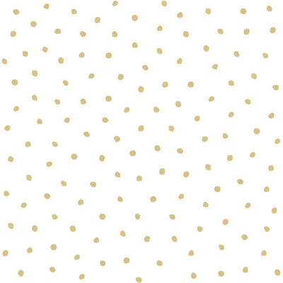 Brewster Wallcovering Pixie Gold Dots Wallpaper Gold