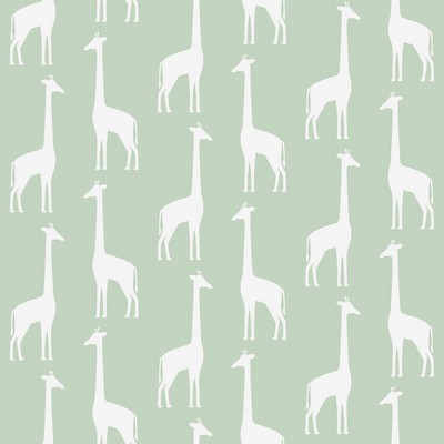 Brewster Wallcovering Vivi Sage Giraffe Wallpaper Sage