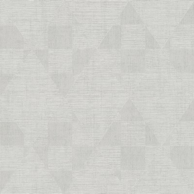 Brewster Wallcovering Wegener Silver Geometric Wallpaper Silver