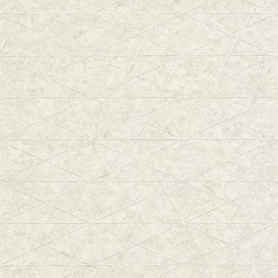 Brewster Wallcovering Seth White Triangle Wallpaper White