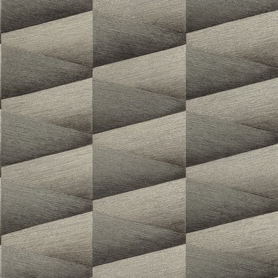 Brewster Wallcovering Shae Dark Grey Geo Wallpaper Dark Grey