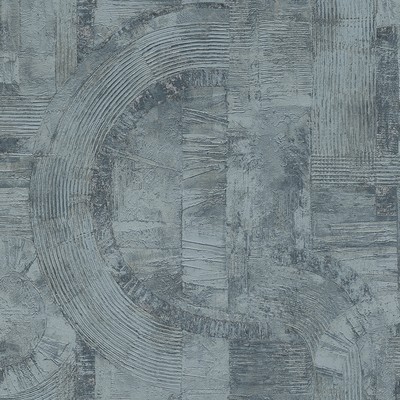 Brewster Wallcovering Abe Blue Geo Wallpaper Blue