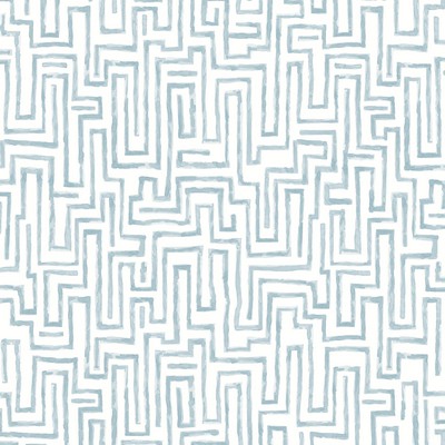 Brewster Wallcovering Ramble Blue Geometric Wallpaper Blue