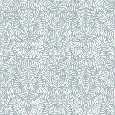 Brewster Wallcovering Elma Sky Blue Fiddlehead Wallpaper Sky Blue