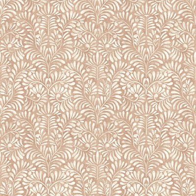 Brewster Wallcovering Elma Rust Fiddlehead Wallpaper Rust