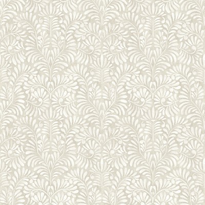 Brewster Wallcovering Elma Taupe Fiddlehead Wallpaper Taupe